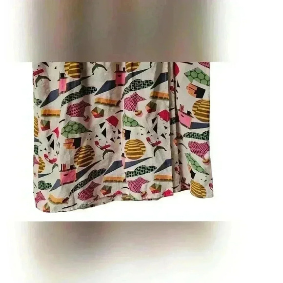 THML Retro Print Wrap Ruffle Sleeve Dress - Picture 5 of 10